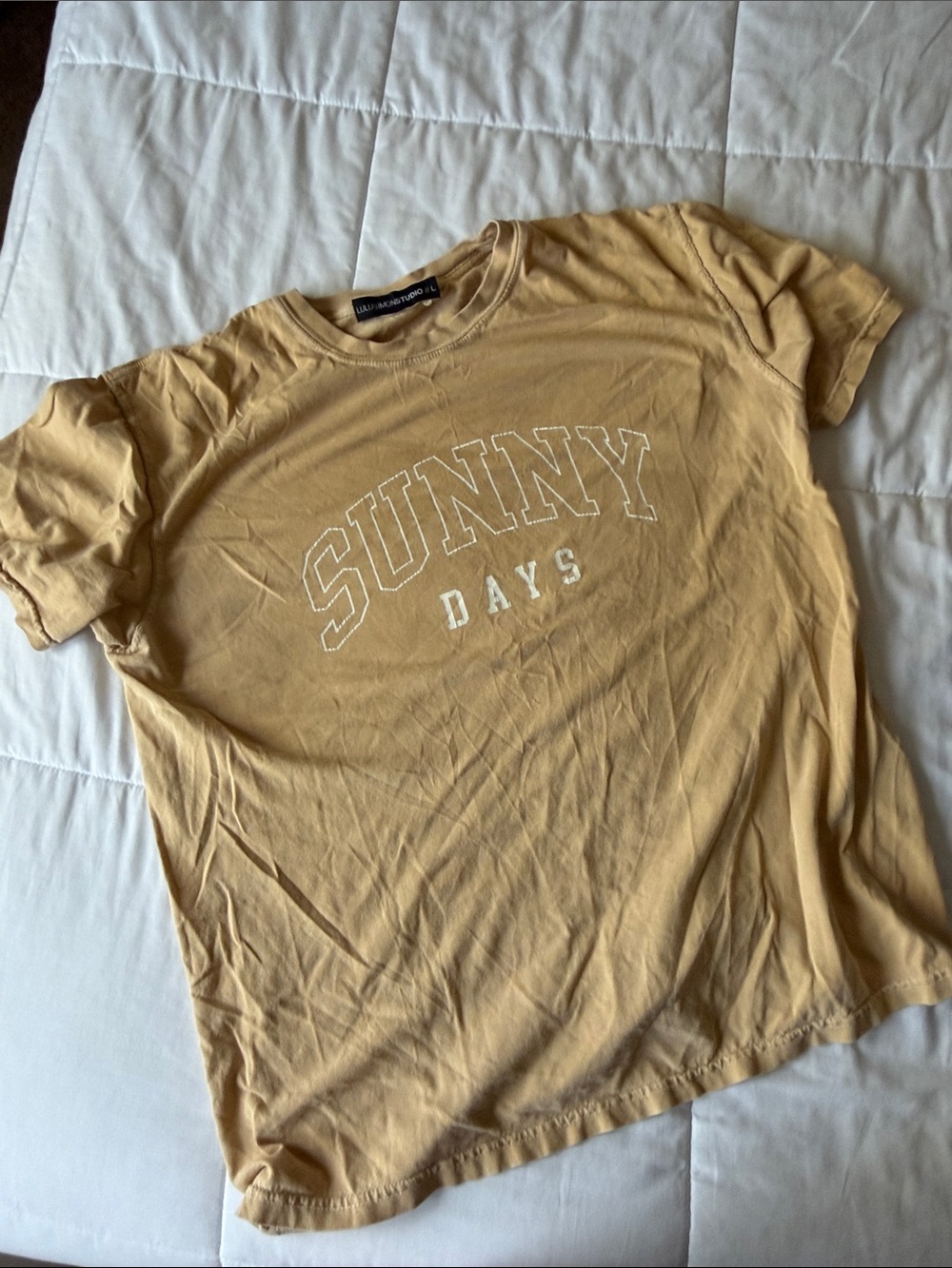 Sunny Days Graphic Tee - Mustard Yellow